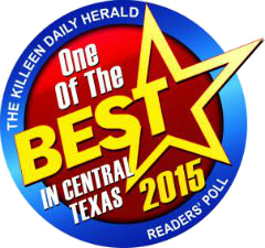 2015 One of the Best in Central Texas, Reader's poll in the Killeen Daily Herald